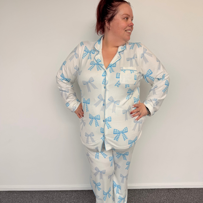 EHFAR Bowtiful 3 Piece Winter PJ Set (ADULTS)