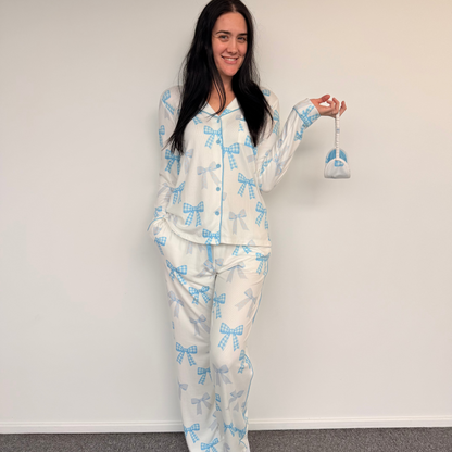 EHFAR Bowtiful 3 Piece Winter PJ Set (ADULTS)