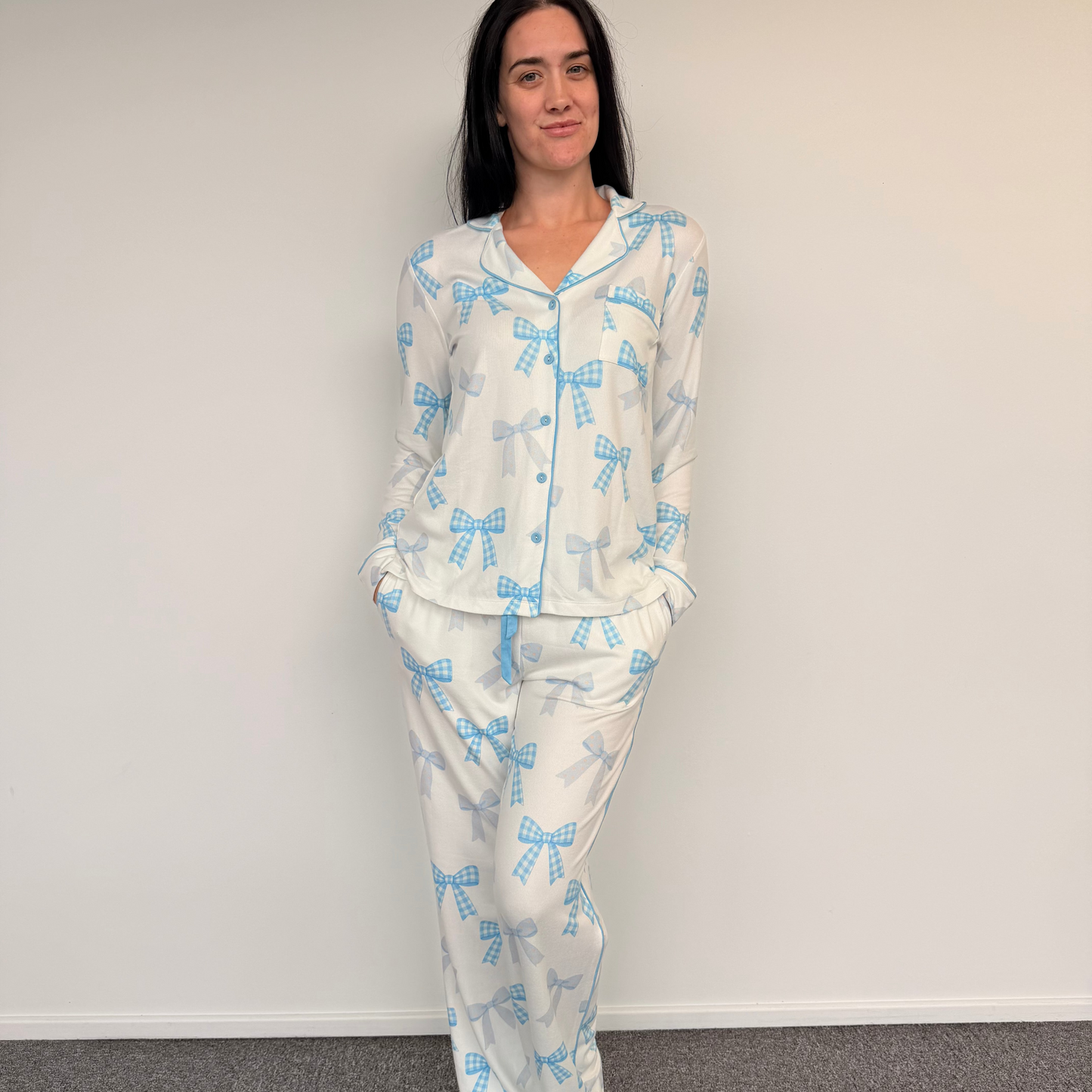 EHFAR Bowtiful 3 Piece Winter PJ Set (ADULTS)