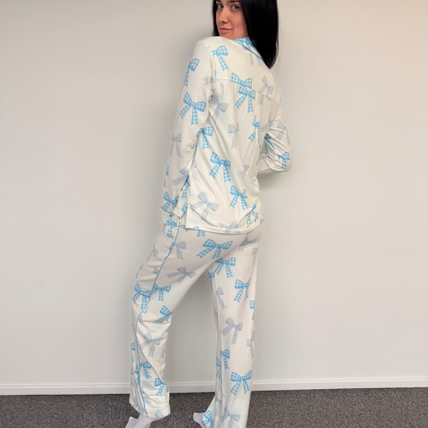 EHFAR Bowtiful 3 Piece Winter PJ Set (ADULTS)