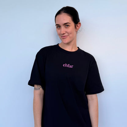EHFAR Black Oversized Tee