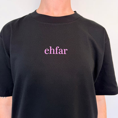 EHFAR Black Oversized Tee