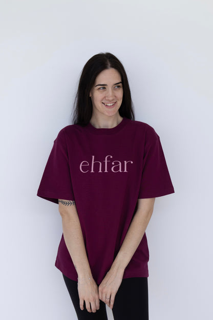 EHFAR Burgundy - Oversized Tee