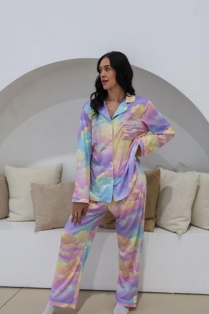 EHFAR Adult Winter Pyjamas - Clouds