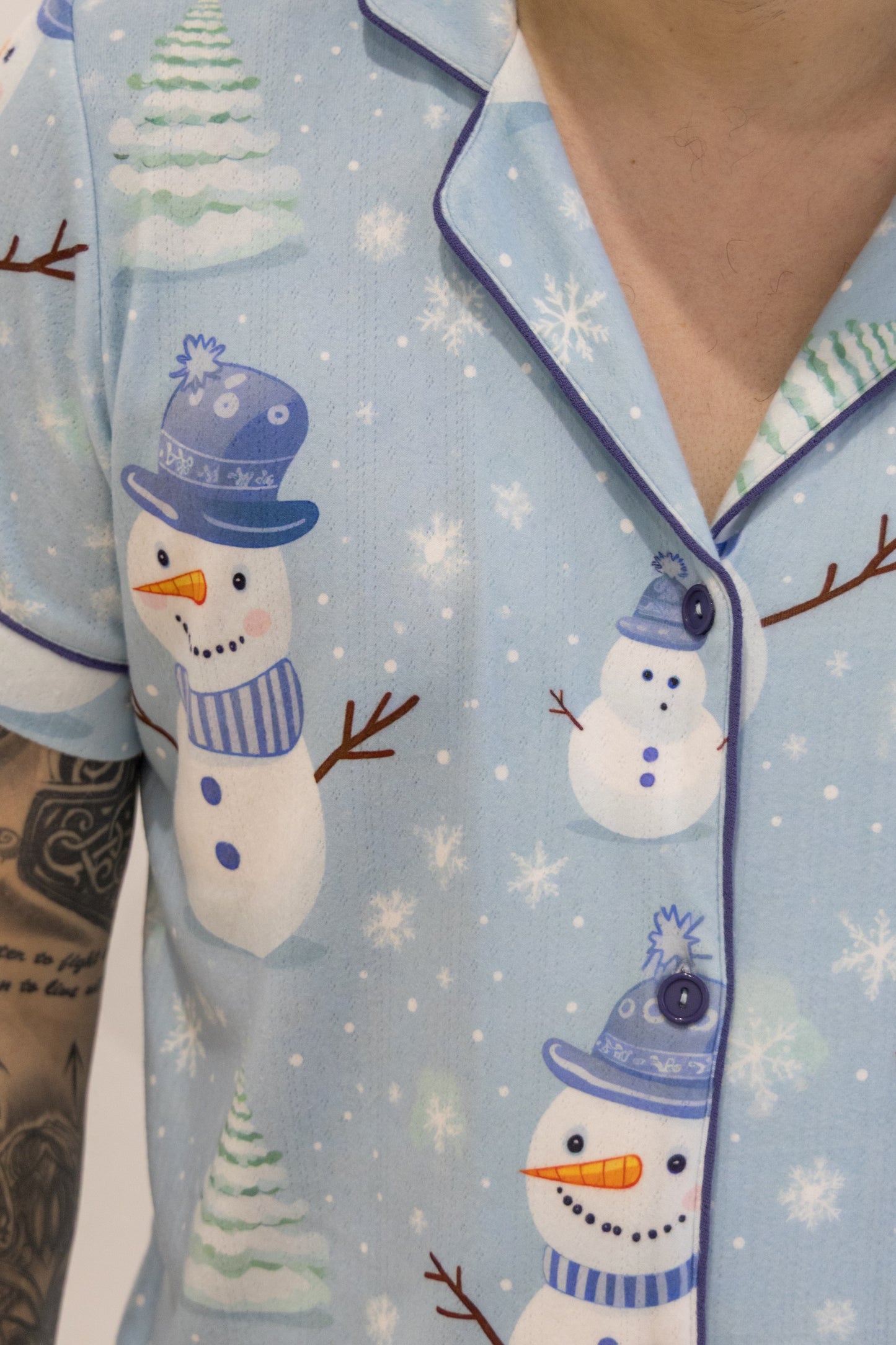 EHFAR Frosty Button-Up PJ Set (ADULTS)