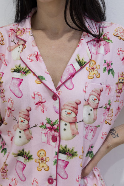 EHFAR Blush Button-Up PJ Set (ADULTS)