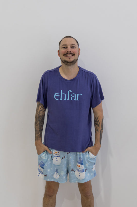 EHFAR Frosty Tee & Short PJ Set (ADULTS)