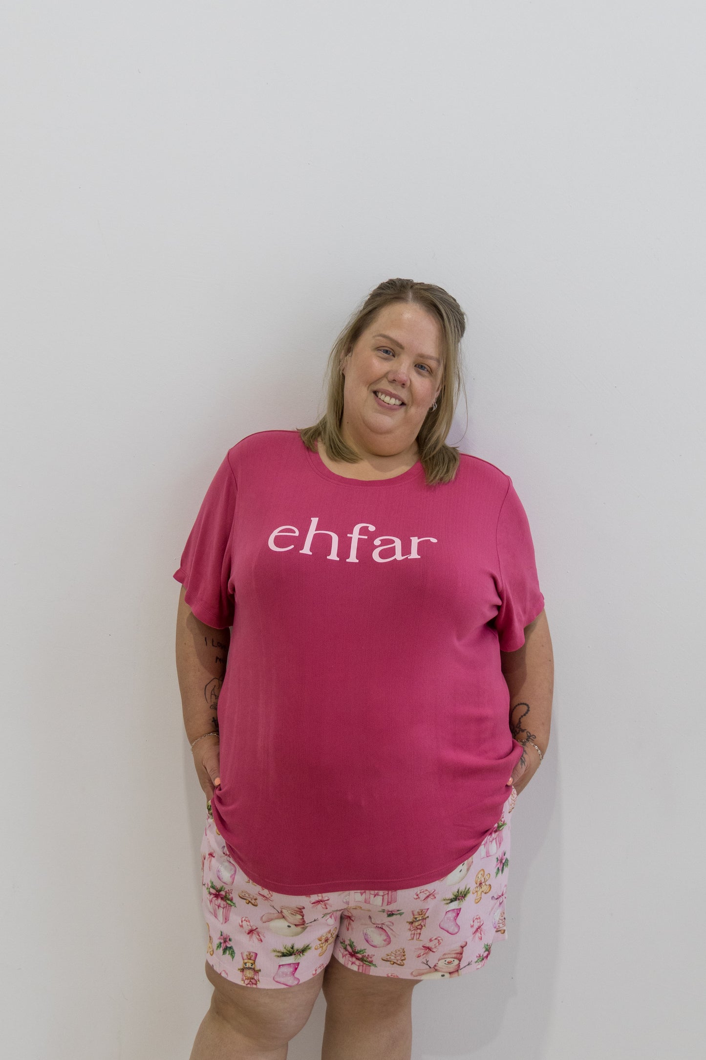 EHFAR Blush Tee & Short PJ Set (ADULTS)