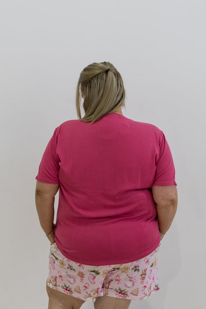 EHFAR Blush Tee & Short PJ Set (ADULTS)